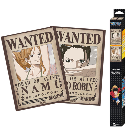 Posterset - One Piece Wanted; Nami&Robin