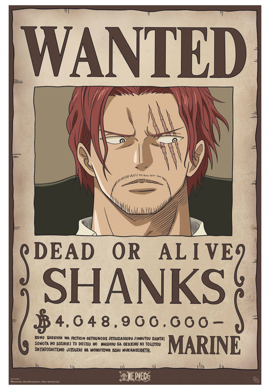 One Piece - Poster - Wanted Shanks